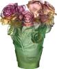 Vase vert & rose - Daum
